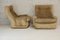 Airborne Sessel aus Fiberglas & Samt in Beige von Michel Cadestin, 2er Set 20