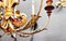 Gilded Iron Chandelier and Wall Lights Set, 1940s, Image 13