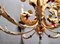 Gilded Iron Chandelier and Wall Lights Set, 1940s, Image 7