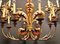 Gilded Iron Chandelier and Wall Lights Set, 1940s, Image 10