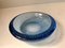 Blue Murano Glass Dish with Air Bubbles from Seguso, 1950s 5