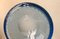 Plato de cristal de Murano azul con burbujas de aire de Seguso, años 50, Imagen 4