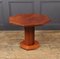 Art Deco Solid Walnut Octagonal Table 12