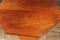 Tavolo ottagonale Art Déco in legno di noce massiccio, Immagine 4