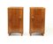 Art Deco Walnut Bedside Cabinets, Set of 2 1