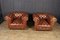 Vintage Leather Chesterfield Club Chairs, Set of 2 13