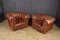 Vintage Leather Chesterfield Club Chairs, Set of 2 10