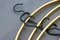 Mid-Century Golden Black Coat Hanger, Image 3