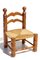 Wicker and Oak Chairs by Charles Dudouyt, 1940s, Set of 2, Imagen 3
