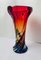 Mid-Century Handcrafted Sommerso Murano Glass Vase from Fratelli Toso, 1970s, Image 3