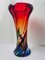 Mid-Century Handcrafted Sommerso Murano Glass Vase from Fratelli Toso, 1970s 4