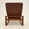 Vintage Leather & Wood Armchair, 1960s 12