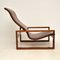 Vintage Leather & Wood Armchair, 1960s, Immagine 10