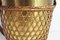 Ice Bucket in Brass and Cane, 1960s or 1970s 4