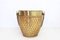 Ice Bucket in Brass and Cane, 1960s or 1970s 3
