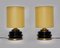 Vintage Brown Glass Table Lamps, Italy, 1970s, Set of 2, Image 1