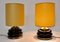 Vintage Brown Glass Table Lamps, Italy, 1970s, Set of 2 6