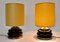 Vintage Brown Glass Table Lamps, Italy, 1970s, Set of 2, Imagen 6