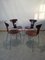 Mid-Century 3105 Myggen or Mosquito Chairs by Arne Jacobsen for Fritz Hansen, Set of 4 14