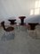 Mid-Century 3105 Myggen or Mosquito Chairs by Arne Jacobsen for Fritz Hansen, Set of 4 8