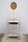 Antique French Washing or Dressing Table with Oval Mirror, 1870s, Image 11