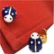 Blue Hand Enameled Ladybug Shaped Sterling Silver & Gold Plated Cufflinks from Berca, Image 6