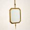 Antique French Style Brass Pendant Mirror 5