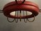 Vintage Bronze Chandelier in Red in the Style of Stilnovo, 1950s, Image 6