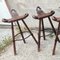 Mid-Century Spanish Marbella Barstools by Sergio Rodrigues, 1960s, Set of 4, Image 4