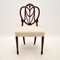 Antique Sheraton Style Mahogany Dining Chairs, Set of 8 3