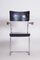 Czech Bauhaus Blackened Plywood Armchair from Wind and Co, 1930s, Image 6
