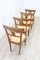 Antique Walnut Dining Chairs, Set of 4, Imagen 6