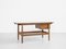 Mid-Century Danish Coffee Table in Oak and Teak by Ejvind A. Johansson for FDB, Immagine 1