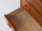 Midcentury Danish chest of 6 drawers in teak by Carl Aage Skov for Munch 8