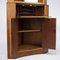 Oak Veneer and Glass Corner Cabinet or Bureau, 1960s 7