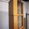 Oak Veneer and Glass Corner Cabinet or Bureau, 1960s 5
