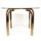 Italian Brass and Smoked Glass Dining Table, 1970s 2