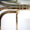 Italian Brass and Smoked Glass Dining Table, 1970s, Immagine 5
