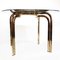 Italian Brass and Smoked Glass Dining Table, 1970s, Immagine 6