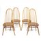 Vintage Beech and Elm 365 Windsor Quaker Dining Chairs from Ercol, 1960s, Set of 4 1