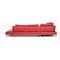 Red Leather Corner Sofa from Ewald Schillig 12