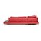 Red Leather Corner Sofa from Ewald Schillig, Image 12