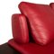 Red Leather Corner Sofa from Ewald Schillig, Image 4
