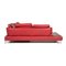 Red Leather Corner Sofa from Ewald Schillig 11