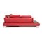 Red Leather Corner Sofa from Ewald Schillig, Image 11