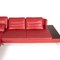 Red Leather Corner Sofa from Ewald Schillig 9