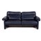 Leather DS 70 Two-Seater Couch in Dark Blue from De Sede, Immagine 1