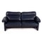 Leather DS 70 Two-Seater Couch in Dark Blue from De Sede, Image 11