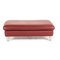 Red Leather Loop Ottoman or Footstool from Willi Schillig, Image 8
