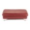 Red Leather Loop Ottoman or Footstool from Willi Schillig, Image 6